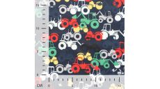 Soft Shell Print - Tractors, Black