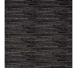 Cotton Poplin Print, Stripe, Black