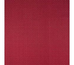 Cotton Poplin Print, Circles, Dark Red