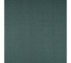 Cotton Poplin Print, Circles, Dark Green