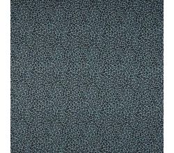 Cotton Poplin Print, Leopard, Dusty Blue