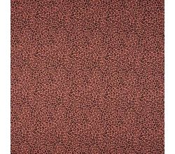 Cotton Poplin Print, Leopard, Dark Peach