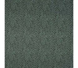 Cotton Poplin Print, Leopard, Dusty Mint