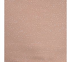 Cotton/EA Jersey - Dots, Dusty Salmon