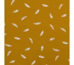 Cotton/EA Jersey, Feathers, Ochre