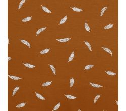 Cotton/EA Jersey - Feathers, Caramel