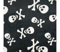 Fleece Jacquard Print, Skull