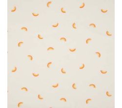 Nicky Velour Print, Rainbows, Ecru