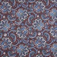 French terry s ornamenty - fialová