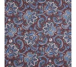French terry s ornamenty - fialová