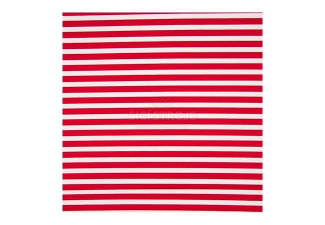 Punta Yarn Dyed Stripes - Red White Medium 0,8 x 1,1 cm