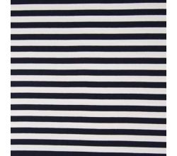 Yarn Dyed French Terry, Navy/White 1,3 x 1,3 cm