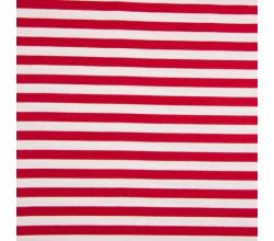 Yarn Dyed French Terry, Red/White 1,3 x 1,3 cm