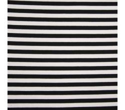 Yarn Dyed French Terry, Black/White 1,3 x 1,3 cm