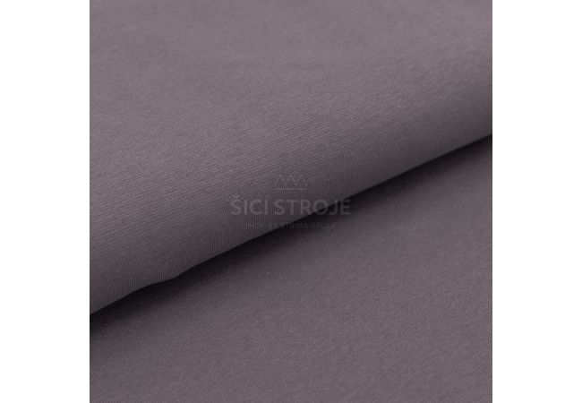 Gots Organic 1/1 Rib - Dusty Brown