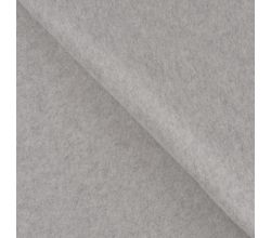 Organic Cotton Fleece, Mid Grey Melange