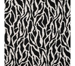 Viscose/Sp Jersey Print, Wrinkled, Black