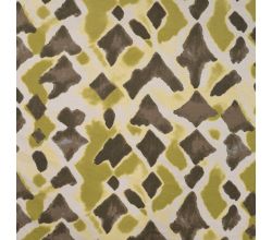 Viscose/Sp Jersey Print, Checks, Khaki