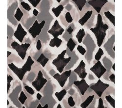 Viscose/Sp Jersey Print, Checks, Sand