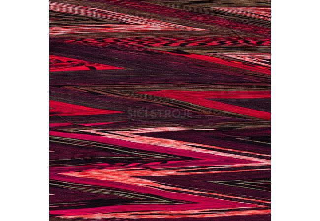 Viscose/EA Heavy Digi Print - Stripes, Fuchsia