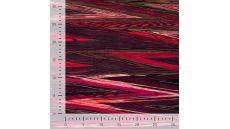 Viscose/EA Heavy Digi Print - Stripes, Fuchsia