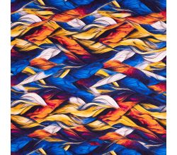 Viscose/EA Heavy Digi Print, Multicolor
