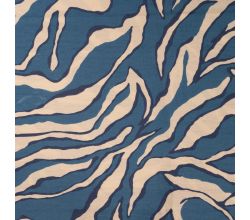 Viscose Nylon Air Flow Print, Denim