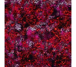 French Terry Digi Print, Red