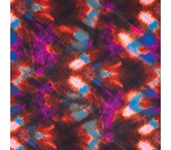 French Terry Digi Print, Coral