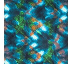 French Terry Digi Print, Turquoise
