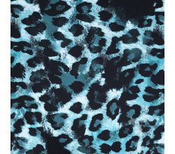 French Terry Digi Print, Dusty Blue
