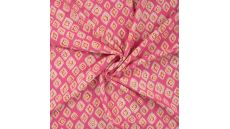 Viscose Chally - Ikat, Fuchsia