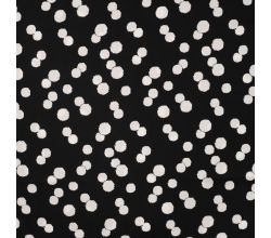 Viscose Chally, Dots, Black