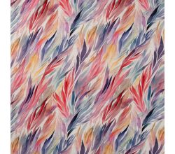 Elegance Linen Rayon Print, Flames Nature
