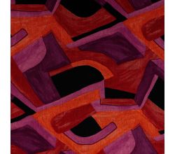 Punta Soft Print, Graphic Blocks, Dark Red