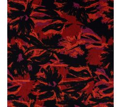 Punta Soft Print, Flowers, Dark Red