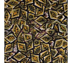 Viscose Stretch Print, Graphic Animals, Khaki