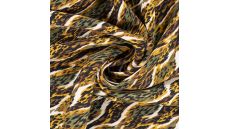 Viscose Twill Print - Leopard, Khaki
