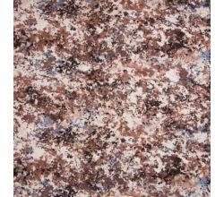 Viscose Chally, Small Flowers, Dusty Blue
