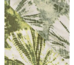 Viscose/Linen Look Print, Tie Dye, Green