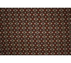 Viscose Twill Print, Small Graphic, Brown