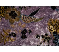 Velours Print, Flowers, Mauve