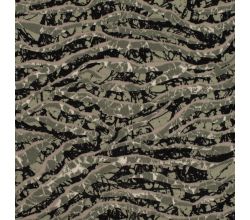 Poly Satin Print, Waves, Taupe