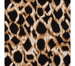 Cotton/Sp Sateen Print, Shapes, Caramel