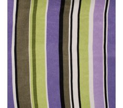 Poly Satin Print, Stripes, Dusty Lilac