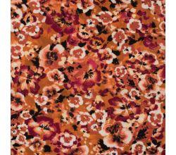 Viscose Chally, Flowers, Terra