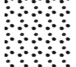 Viscose Twill Print, Dots, Ecru Black