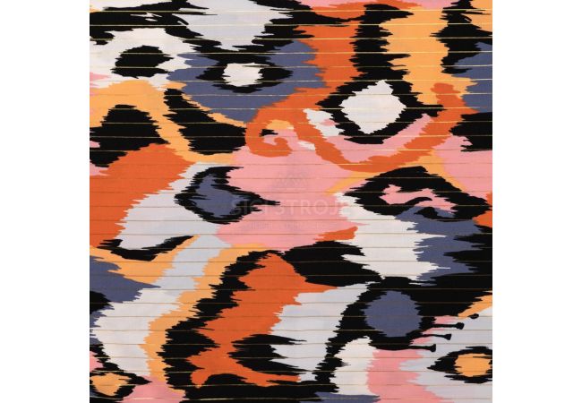 Cotton Voile Lurex - Stains, Denim