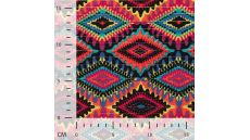 Cotton Voile Lurex - Mosaic, Cyclam