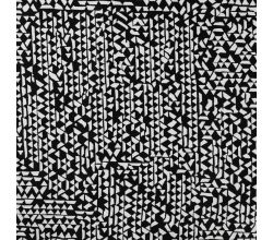 Cotton/Sp Sateen Print, Mini Triangles, Black/White